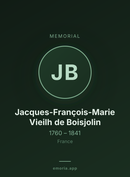 Memorial portrait of Jacques-François-Marie Vieilh de Boisjolin