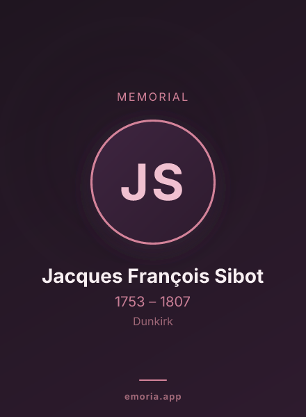 Memorial portrait of Jacques François Sibot