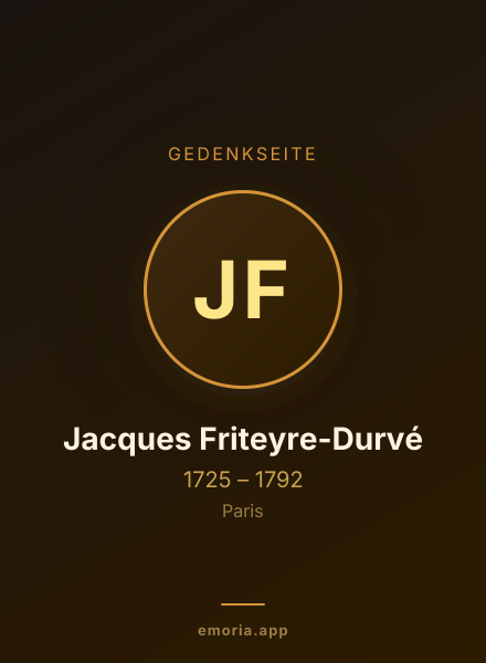 Gedenkportrait von Jacques Friteyre-Durvé
