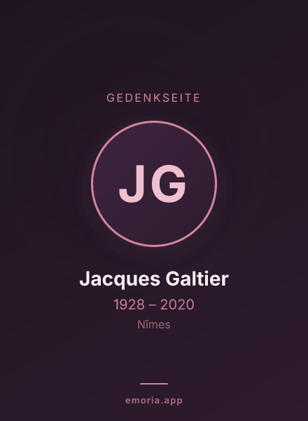 Gedenkportrait von Jacques Galtier