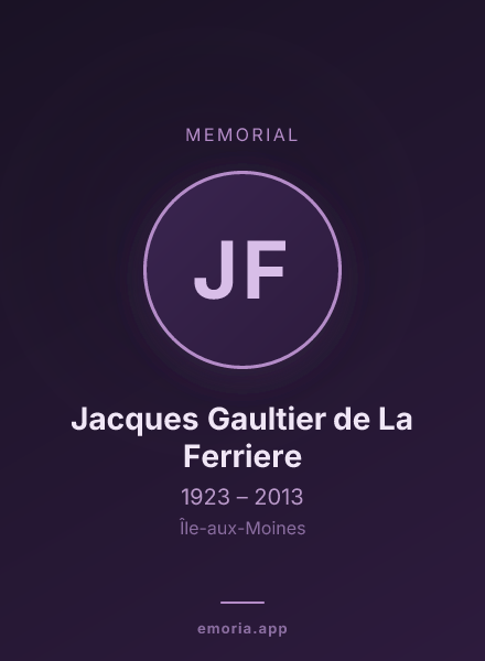 Memorial portrait of Jacques Gaultier de La Ferriere