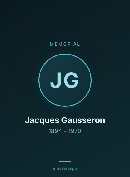 Memorial portrait of Jacques Gausseron