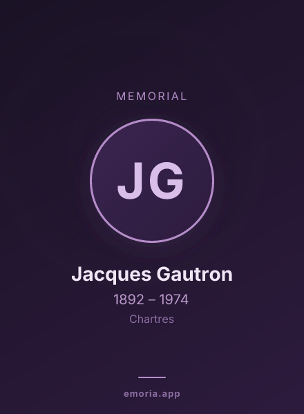 Memorial portrait of Jacques Gautron