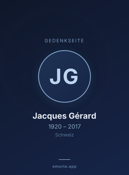 Gedenkportrait von Jacques Gérard