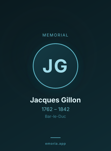 Memorial portrait of Jacques Gillon