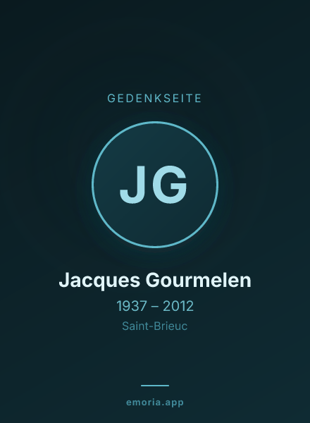 Gedenkportrait von Jacques Gourmelen