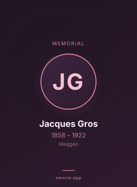 Memorial portrait of Jacques Gros