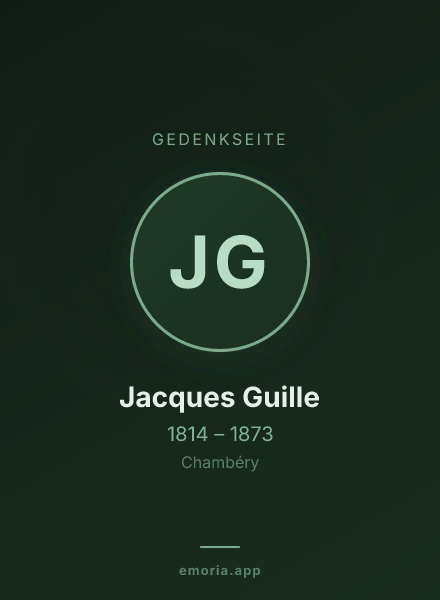 Gedenkportrait von Jacques Guille