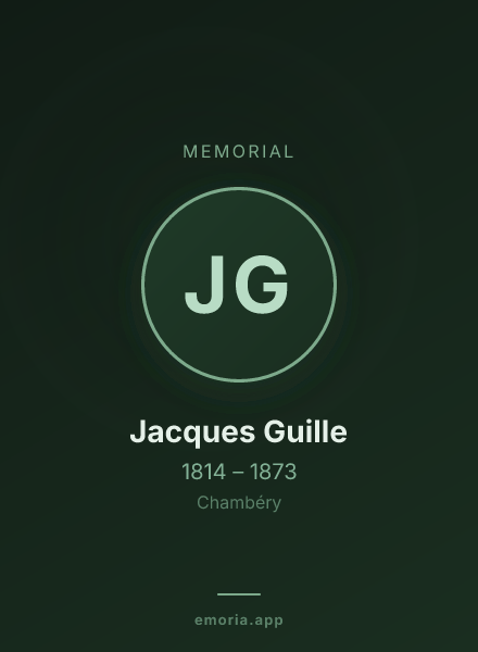 Memorial portrait of Jacques Guille