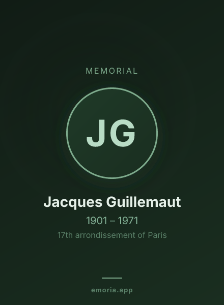 Memorial portrait of Jacques Guillemaut