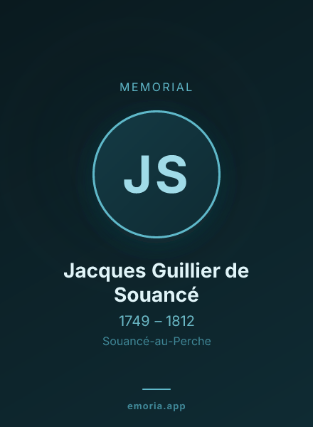 Memorial portrait of Jacques Guillier de Souancé