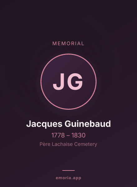 Memorial portrait of Jacques Guinebaud