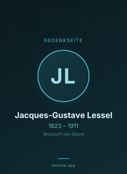 Gedenkportrait von Jacques-Gustave Lessel
