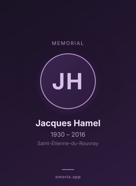 Memorial portrait of Jacques Hamel