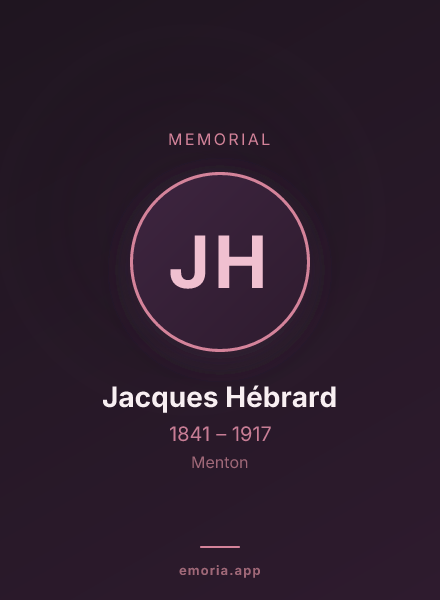 Memorial portrait of Jacques Hébrard