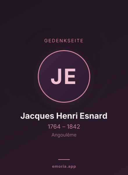 Gedenkportrait von Jacques Henri Esnard