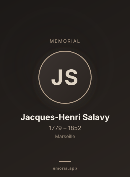Memorial portrait of Jacques-Henri Salavy