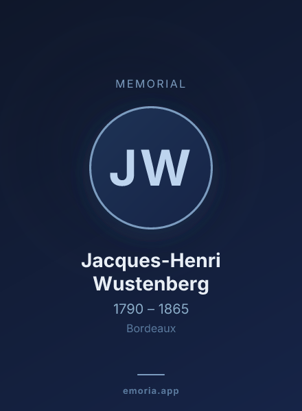 Memorial portrait of Jacques-Henri Wustenberg