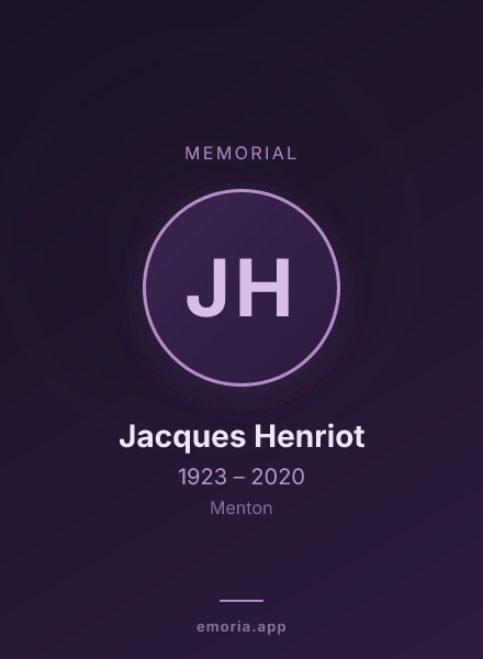 Memorial portrait of Jacques Henriot