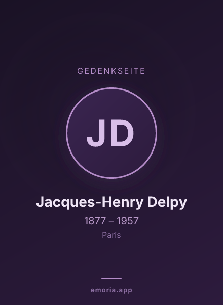 Gedenkportrait von Jacques-Henry Delpy