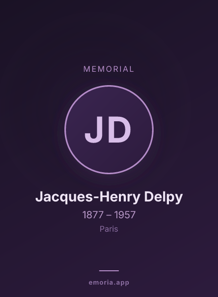 Memorial portrait of Jacques-Henry Delpy