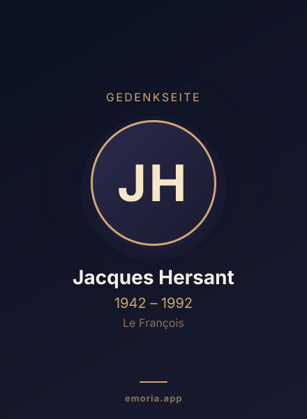 Gedenkportrait von Jacques Hersant
