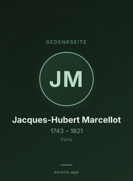Gedenkportrait von Jacques-Hubert Marcellot