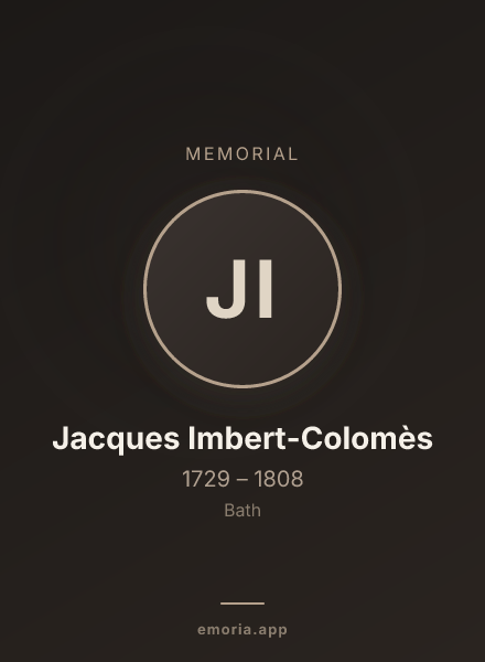 Memorial portrait of Jacques Imbert-Colomès
