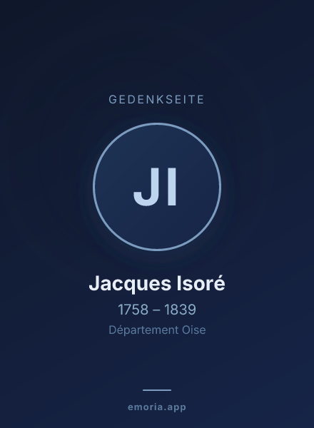 Gedenkportrait von Jacques Isoré