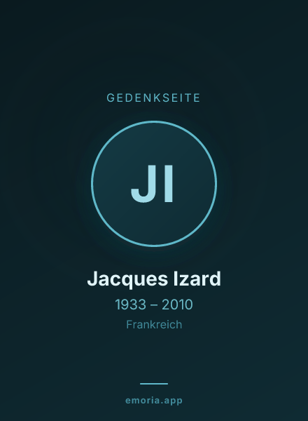 Gedenkportrait von Jacques Izard