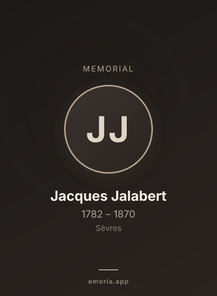 Memorial portrait of Jacques Jalabert