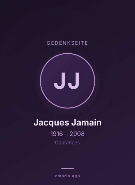 Gedenkportrait von Jacques Jamain