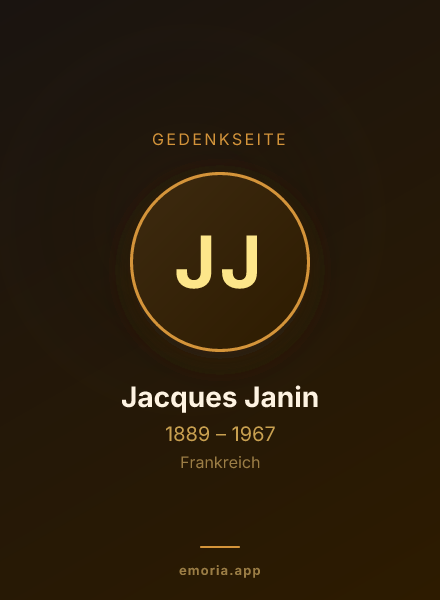 Gedenkportrait von Jacques Janin