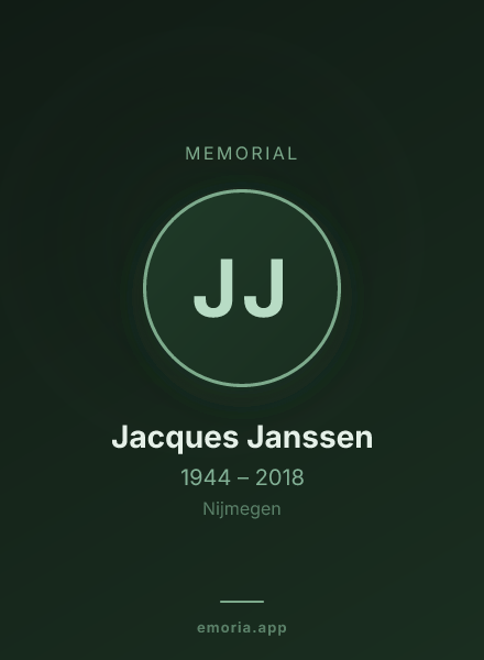 Memorial portrait of Jacques Janssen