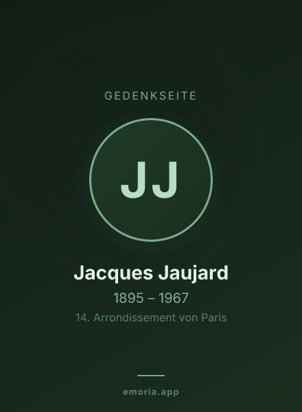 Gedenkportrait von Jacques Jaujard
