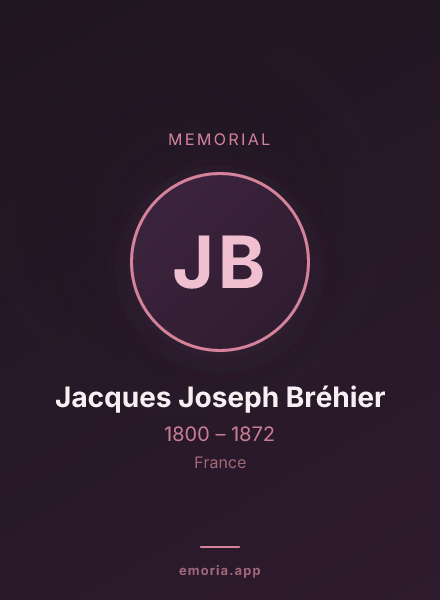 Memorial portrait of Jacques Joseph Bréhier