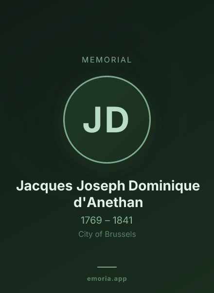 Memorial portrait of Jacques Joseph Dominique d'Anethan