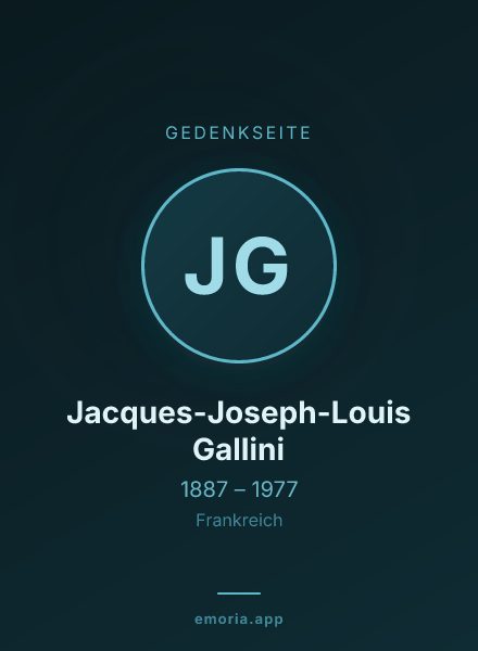 Gedenkportrait von Jacques-Joseph-Louis Gallini