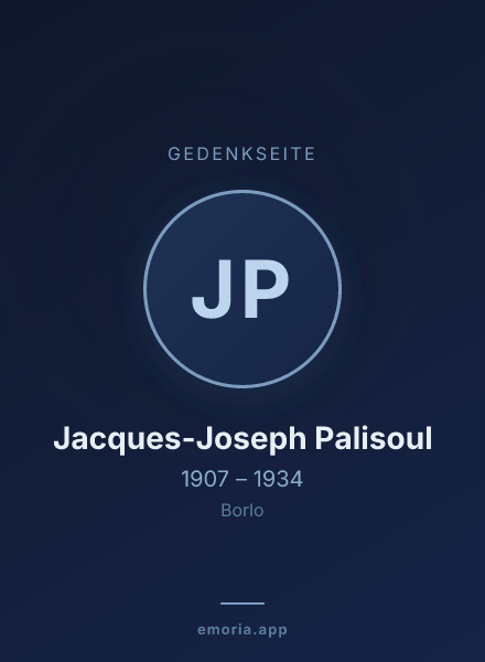 Gedenkportrait von Jacques-Joseph Palisoul