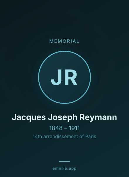Memorial portrait of Jacques Joseph Reymann
