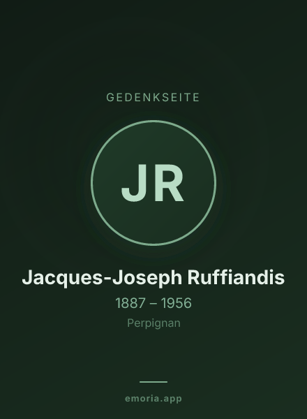Gedenkportrait von Jacques-Joseph Ruffiandis