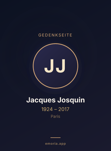 Gedenkportrait von Jacques Josquin