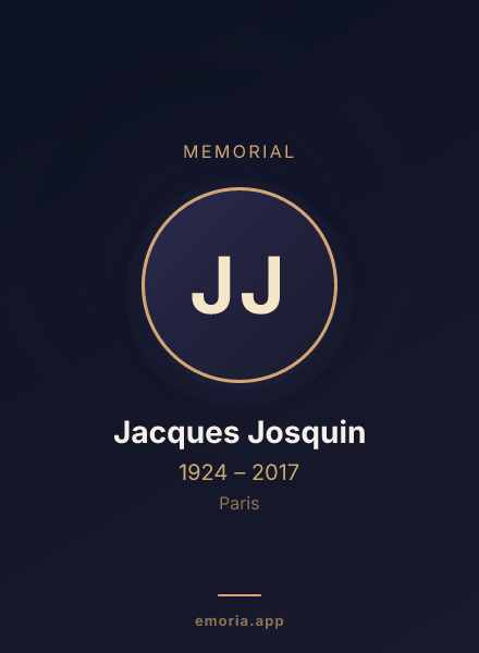 Memorial portrait of Jacques Josquin