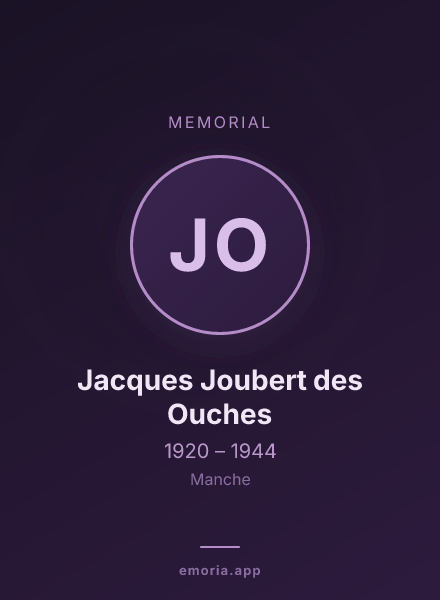 Memorial portrait of Jacques Joubert des Ouches