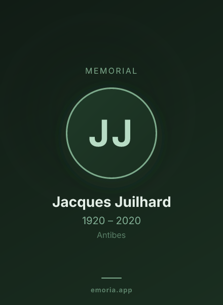 Memorial portrait of Jacques Juilhard