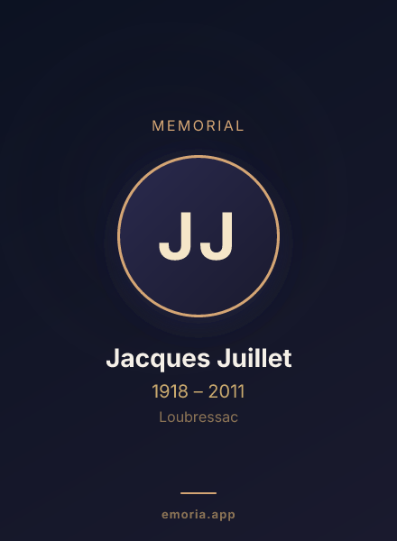 Memorial portrait of Jacques Juillet