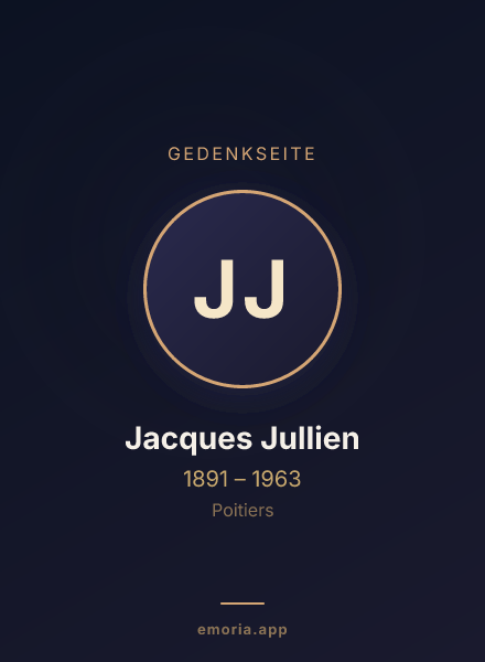 Gedenkportrait von Jacques Jullien