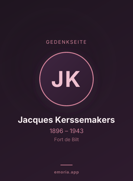 Gedenkportrait von Jacques Kerssemakers