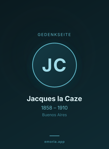 Gedenkportrait von Jacques la Caze