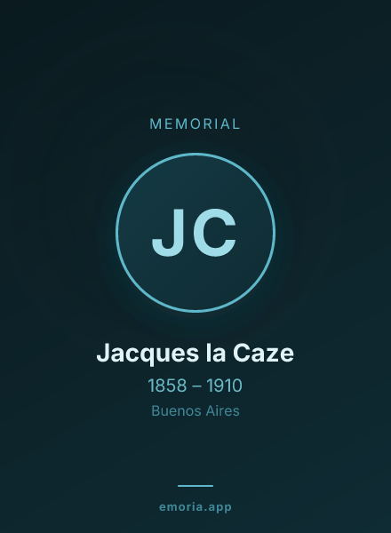 Memorial portrait of Jacques la Caze
